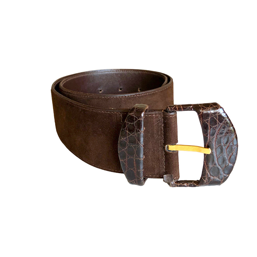 VALENTINO GARAVANI Cintura in Pelle Scamosciata