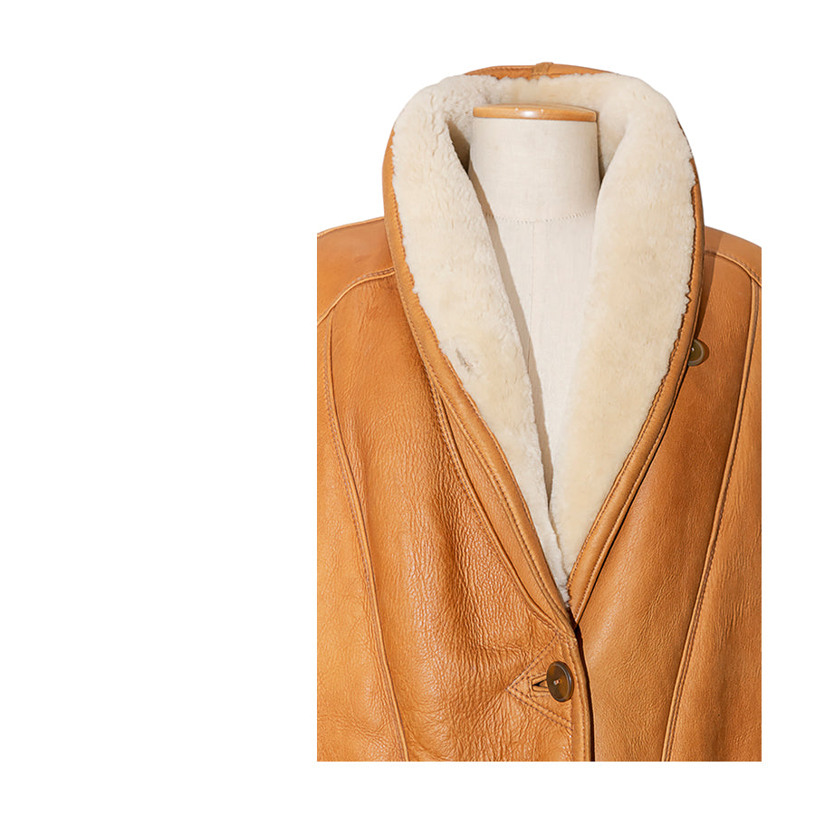 VINTAGE UNSIGNED Shearling Oversize