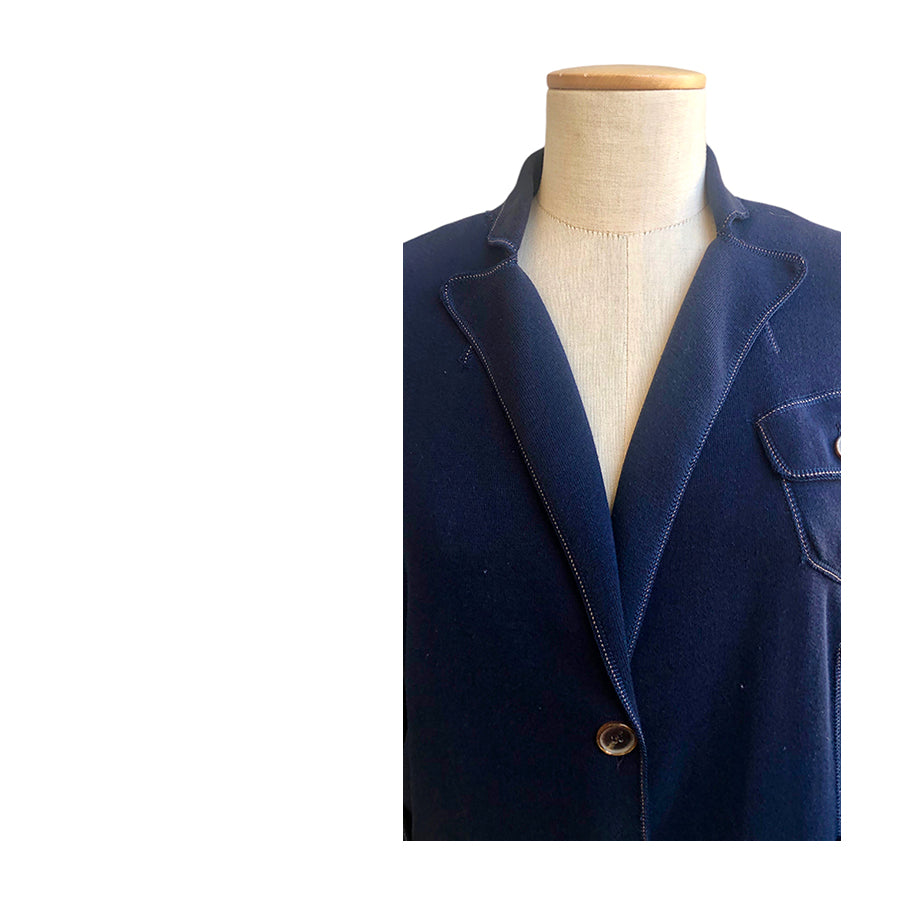 BRUNELLO CUCINELLI Blazer in Maglina di Cotone