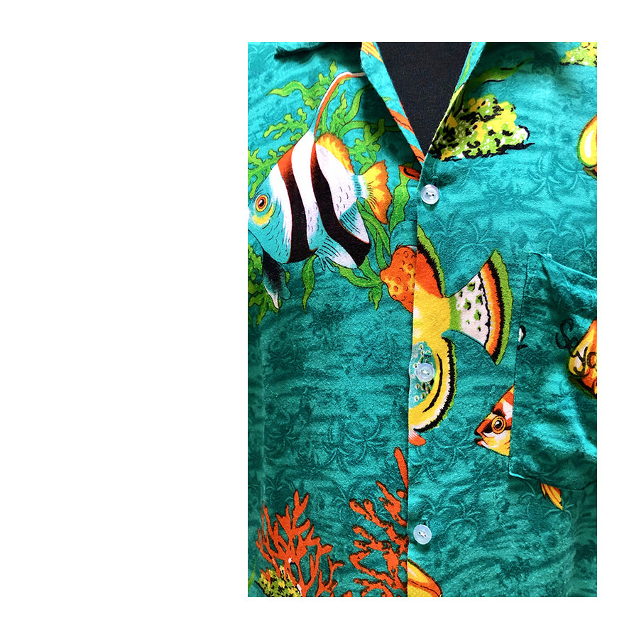 VINTAGE UNSIGNED Aloha Shirt
