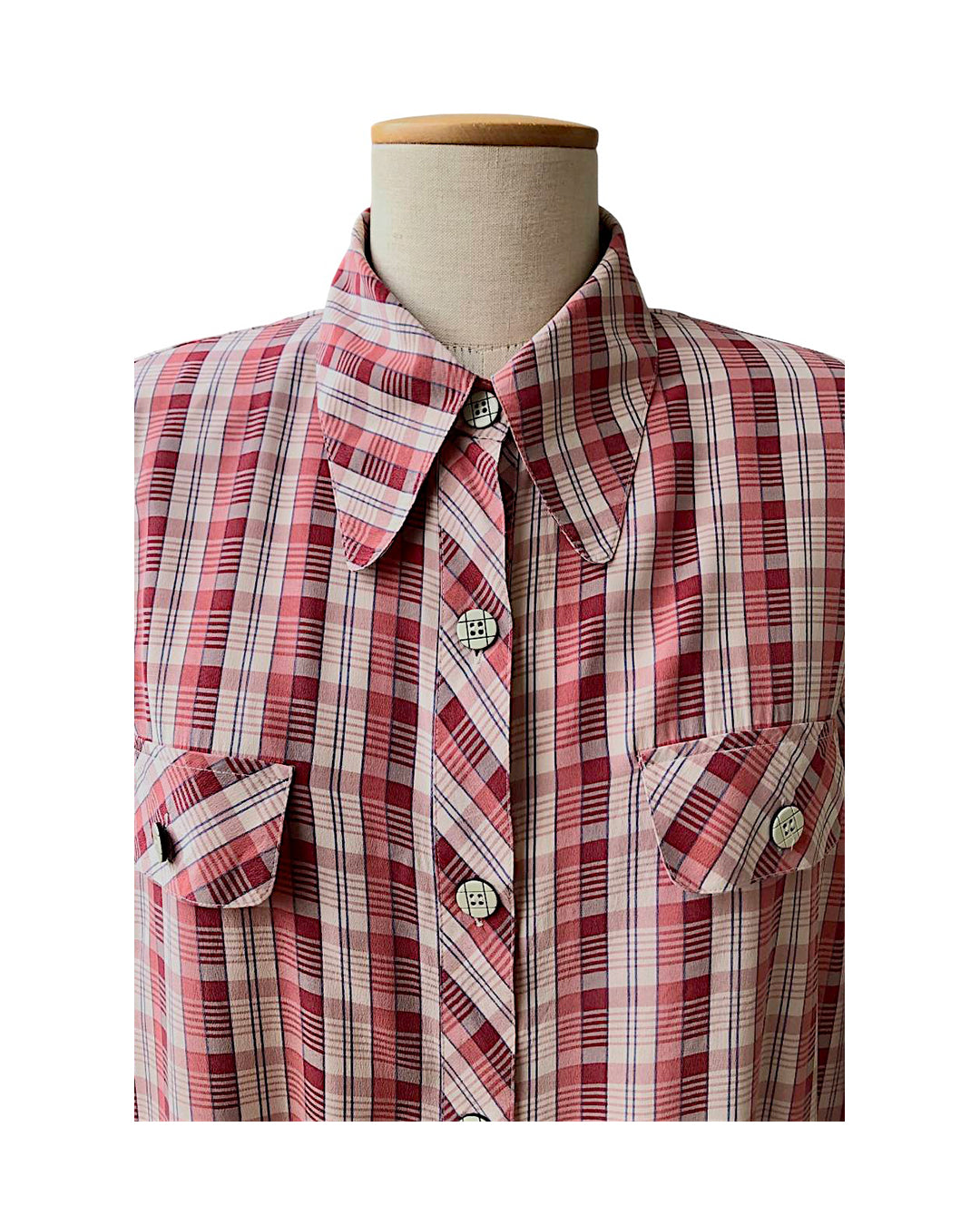VINTAGE UNSIGNED Camicia Oversize in Seta