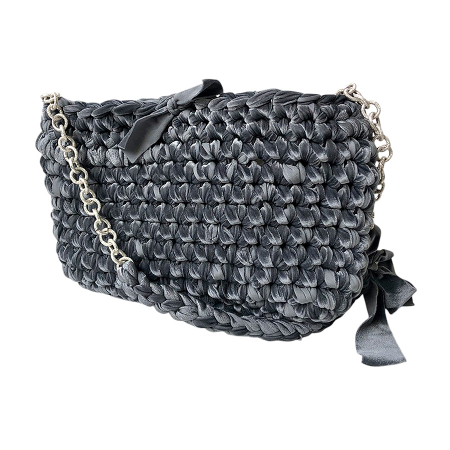 HANDMADE Borsa in Fettuccia di Velluto