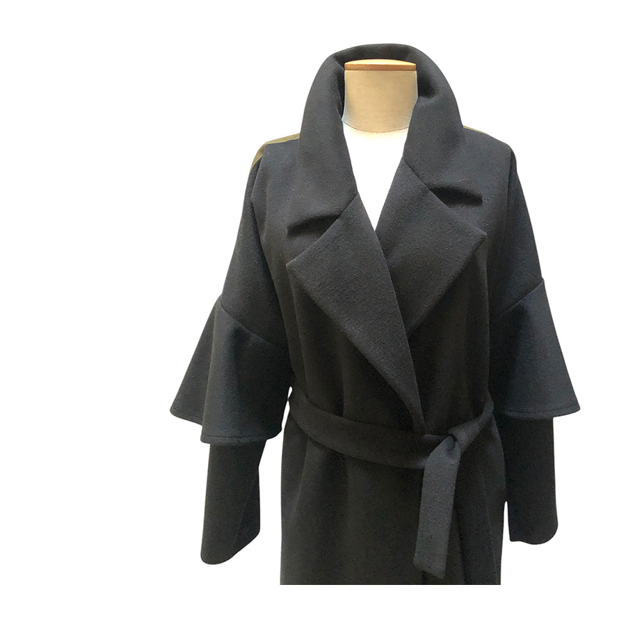 THINK & BELIEVE Wrap Coat