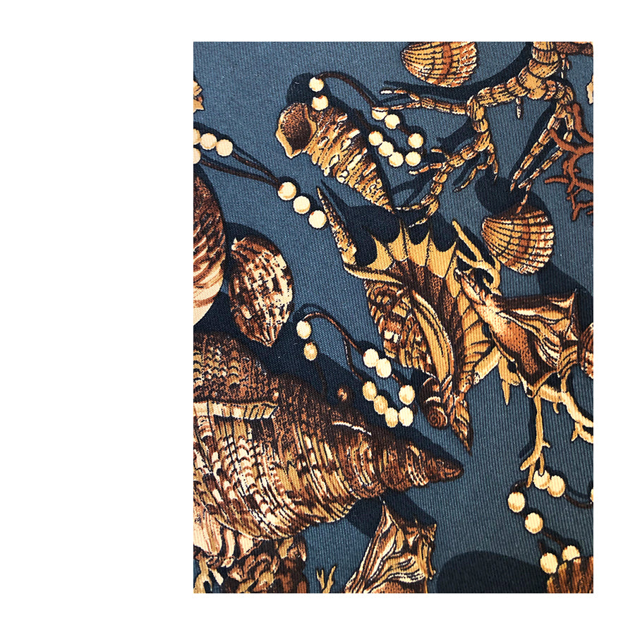 VINTAGE UNSIGNED Cravatta in Seta Pura