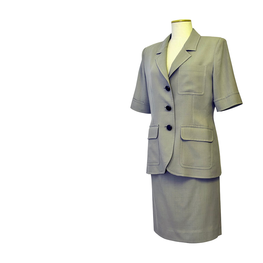 YVES SAINT LAURENT Completo in Fresco di Lana