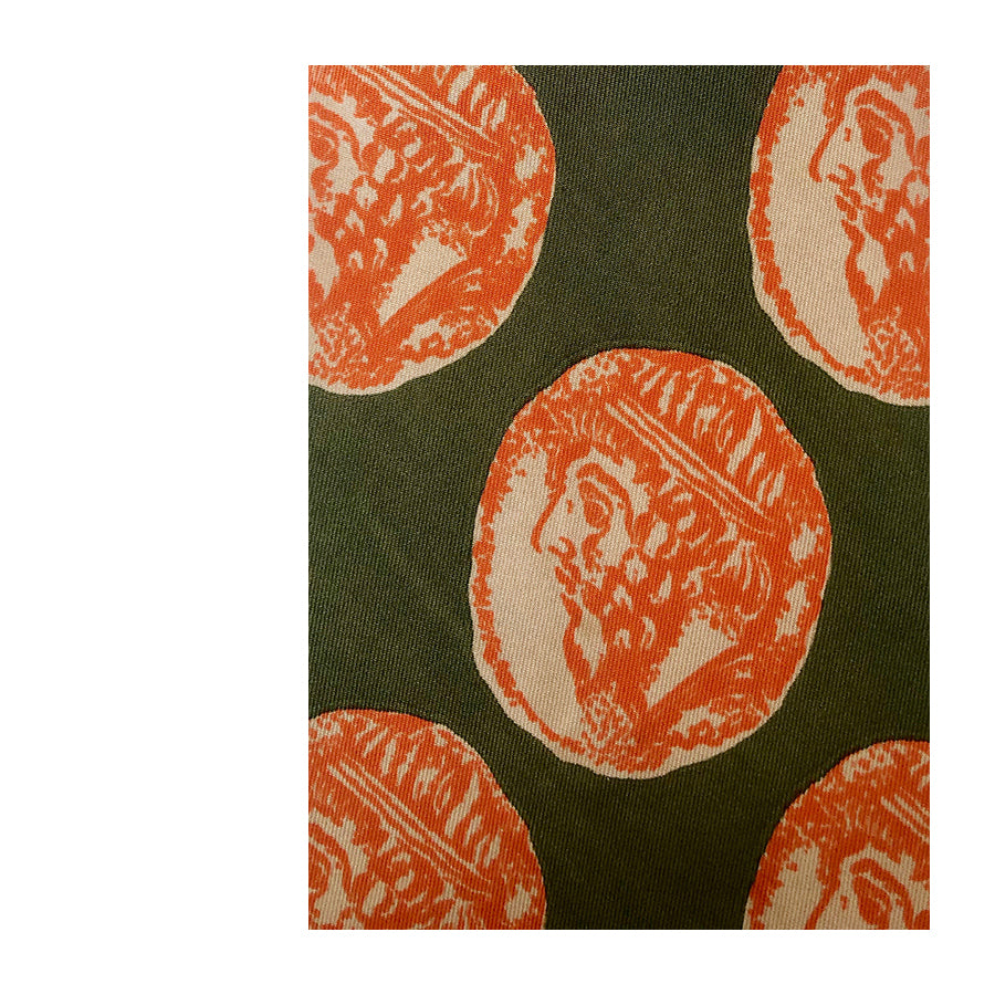 VINTAGE UNSIGNED Cravatta in Seta Pura