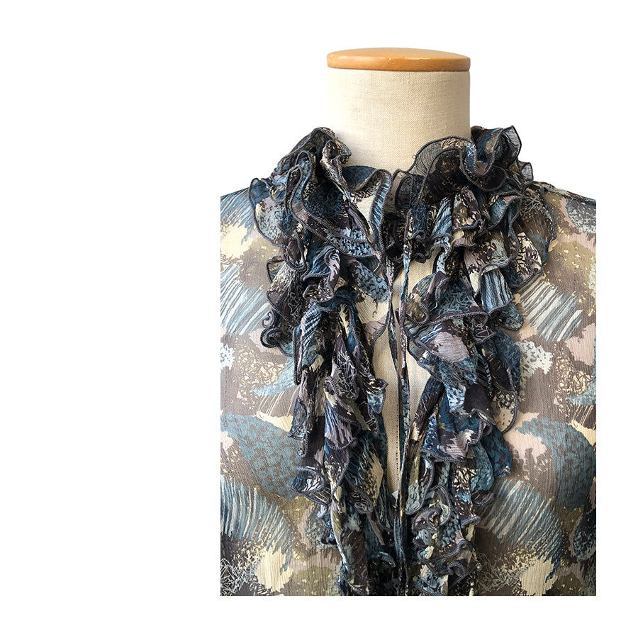 CERRUTI Blusa in Chiffon di Seta