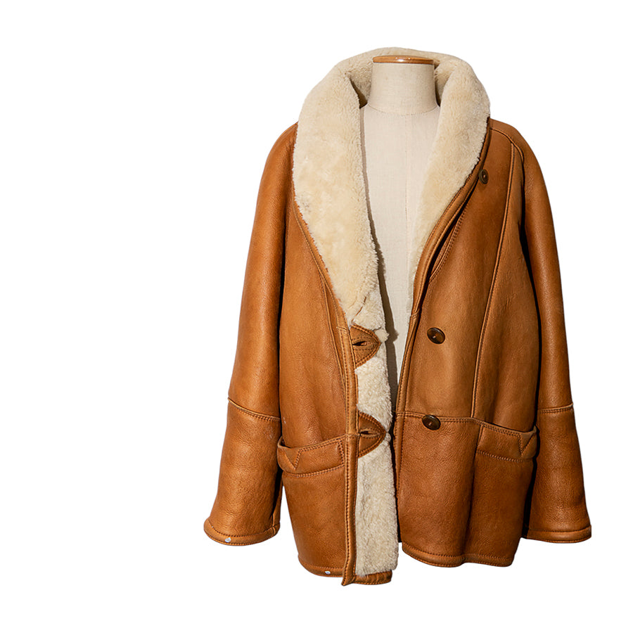 VINTAGE UNSIGNED Shearling Oversize