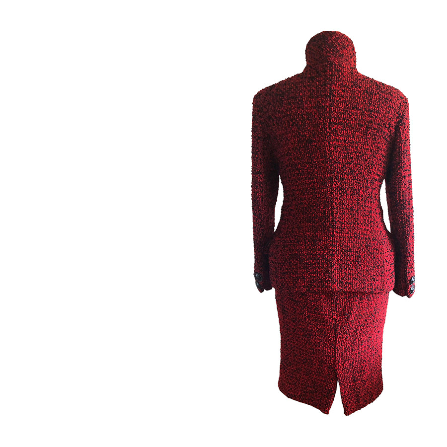 GIANNI VERSACE COUTURE Completo in Lana Bouclè