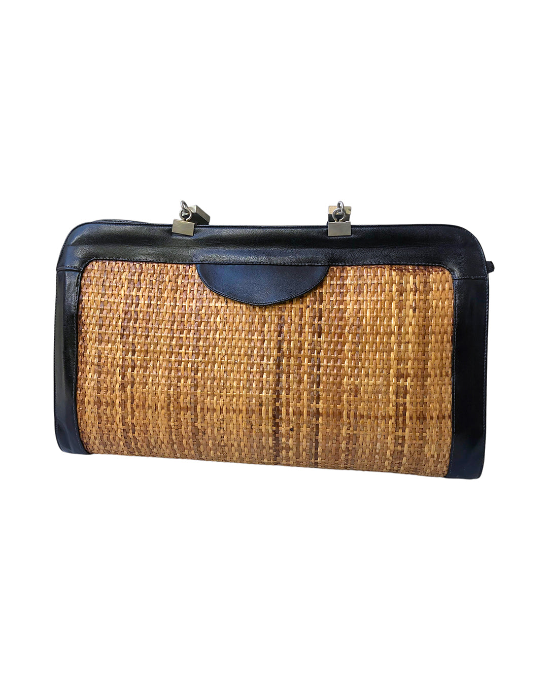 VINTAGE UNSIGNED Borsa in Midollino