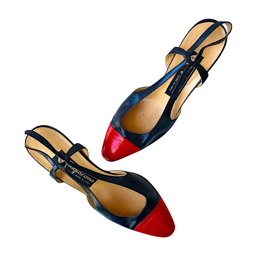 FRAGIACOMO Slingback Bicolore