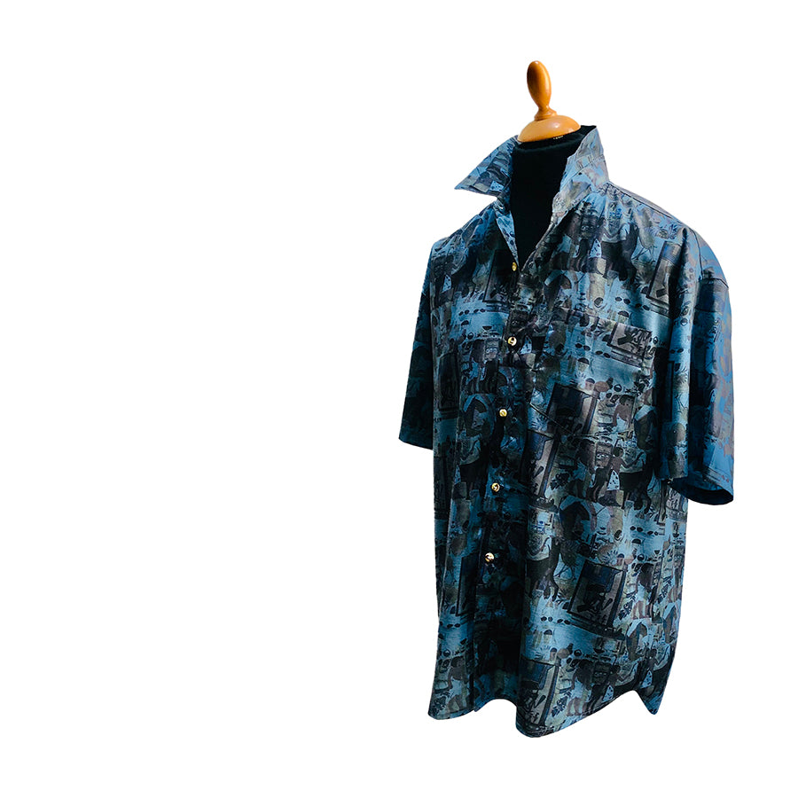 VINTAGE UNSIGNED Aloha Silk Shirt