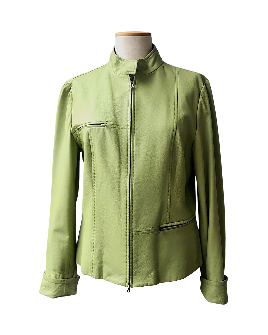 VINTAGE UNSIGNED Biker in Pelle