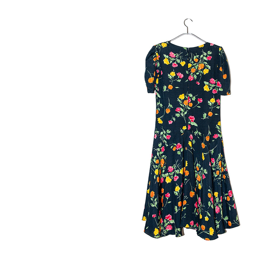 VINTAGE UNSIGNED Abito in Viscosa