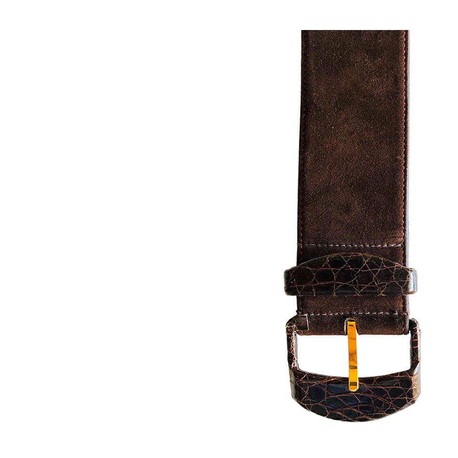 VALENTINO GARAVANI Cintura in Pelle Scamosciata