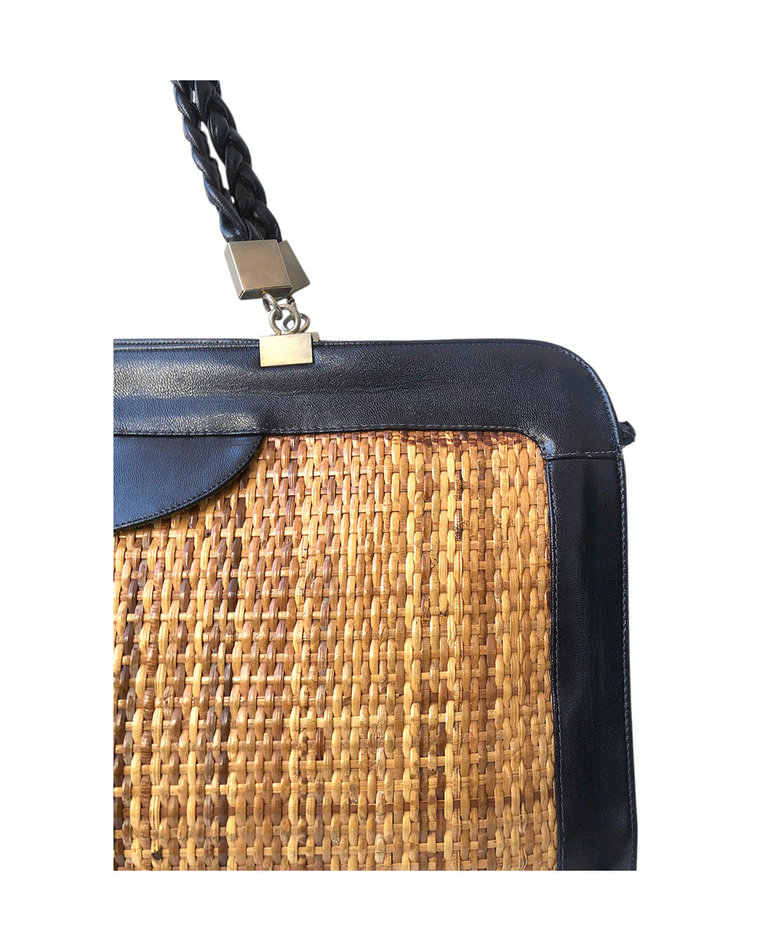 VINTAGE UNSIGNED Borsa in Midollino