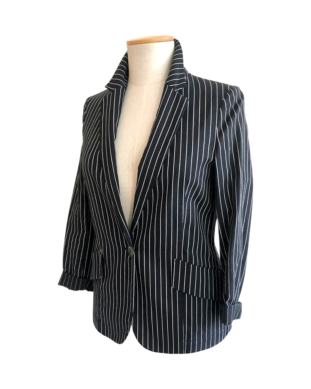 CARLA G. Blazer in Cotone e Elastan