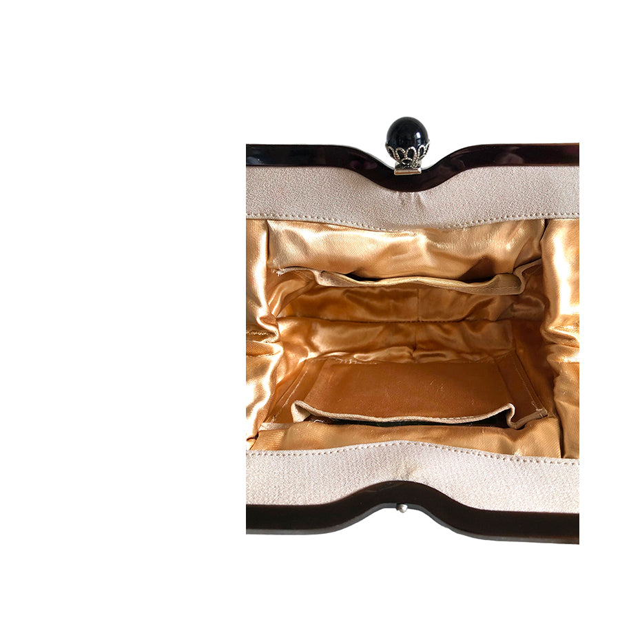 VINTAGE UNSIGNED Handbag in Tessuto