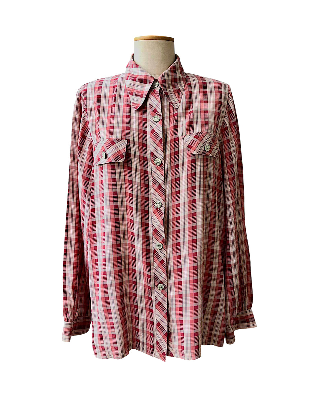 VINTAGE UNSIGNED Camicia Oversize in Seta