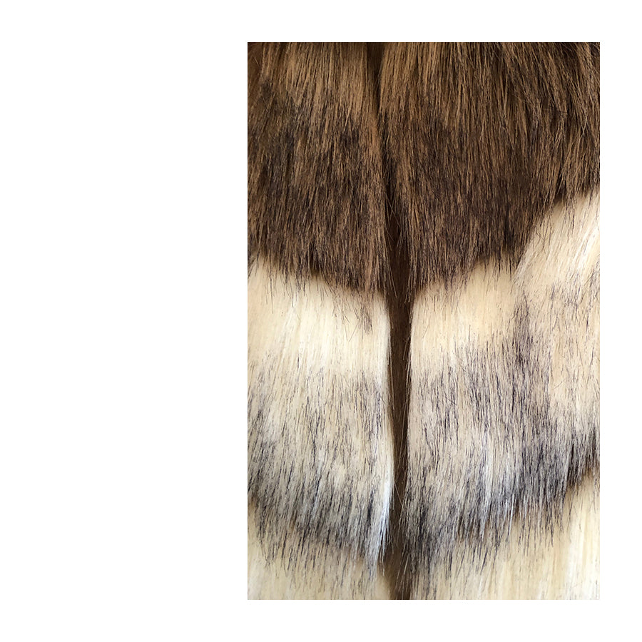 PATRIZIA PEPE Gilet in Maglia e Ecopelliccia