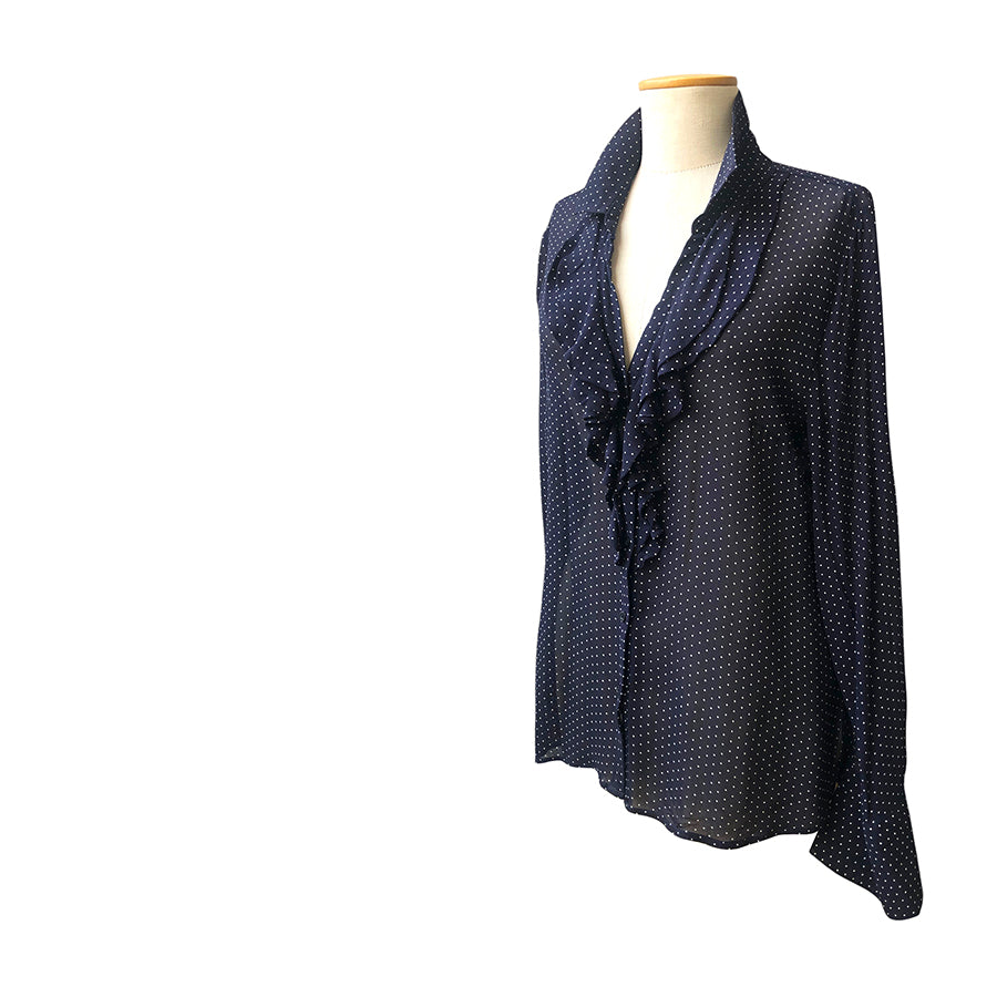 VINTAGE UNSIGNED Camicia in Chiffon