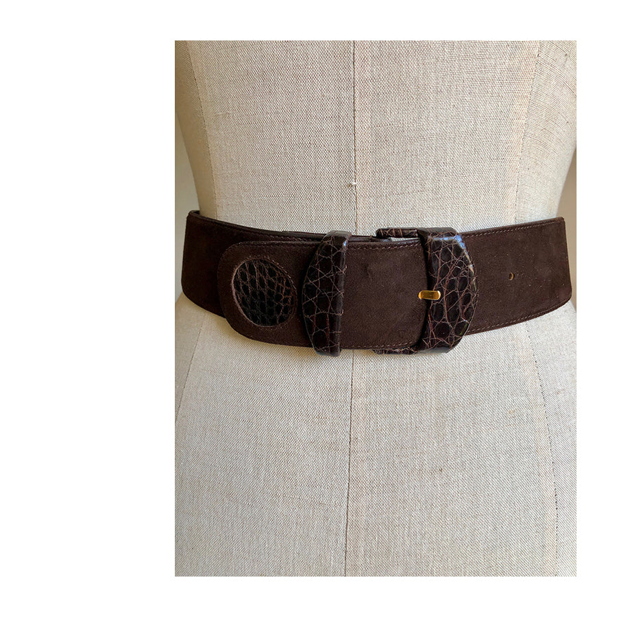 VALENTINO GARAVANI Cintura in Pelle Scamosciata