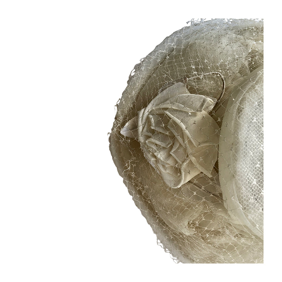 VINTAGE UNSIGNED Cappello a Tesa Larga