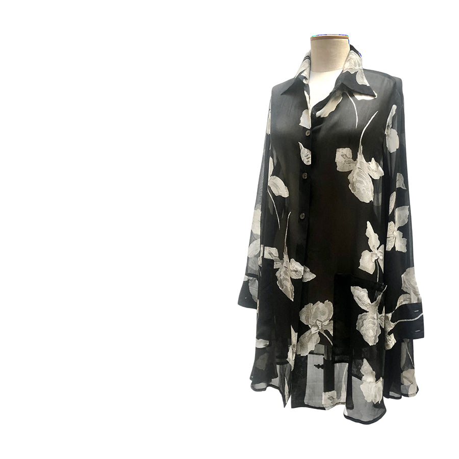 LUISA SPAGNOLI Camicia in Chiffon di Seta