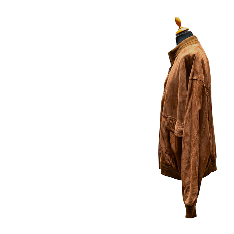 REAL LEATHER Bomber in Camoscio