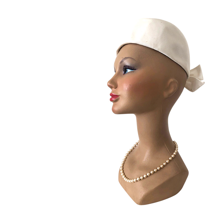 VINTAGE UNSIGNED Pillbox in Tessuto