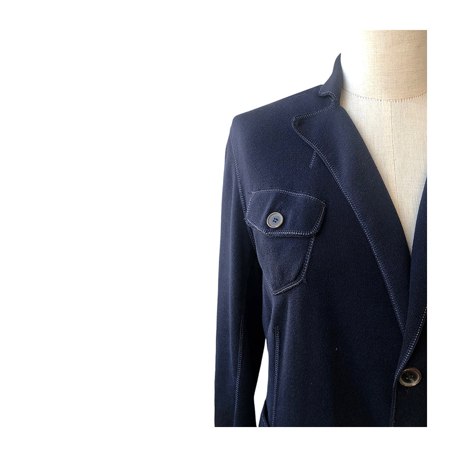 BRUNELLO CUCINELLI Blazer in Maglina di Cotone
