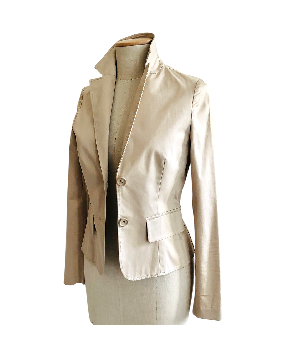 CARLA G. Blazer in Cotone e Elastan