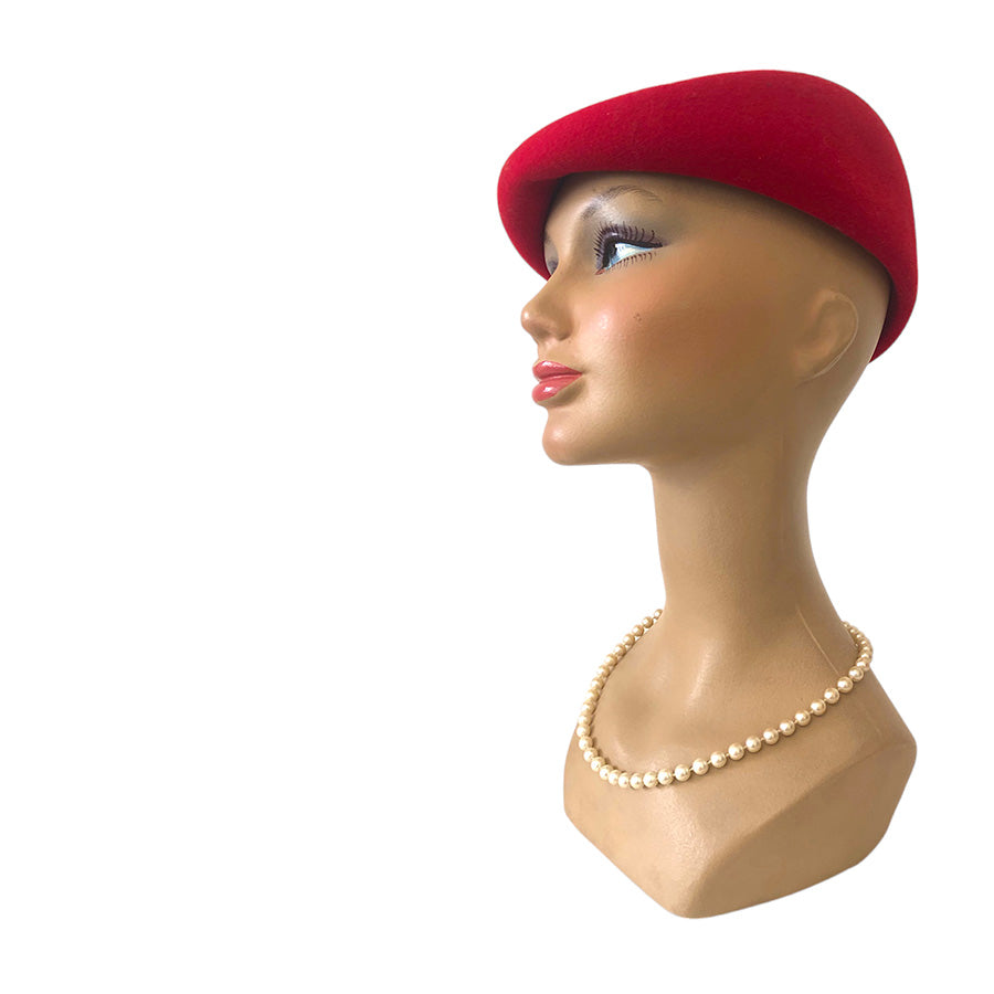 VINTAGE UNSIGNED Cappello in Panno