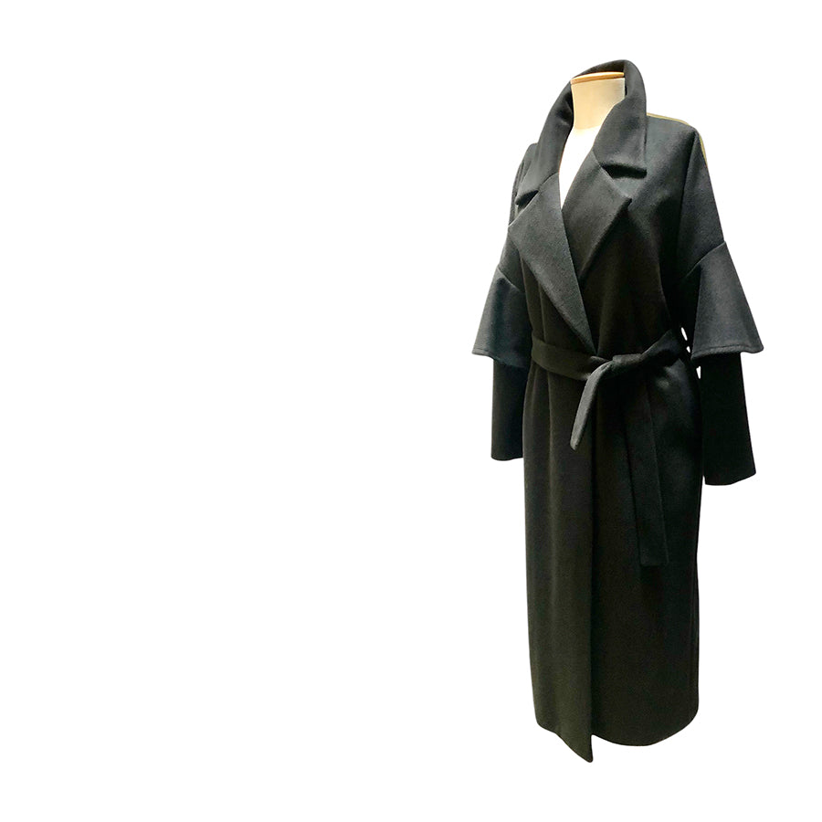 THINK & BELIEVE Wrap Coat