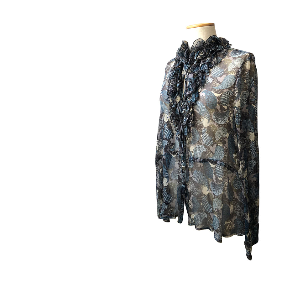 CERRUTI Blusa in Chiffon di Seta