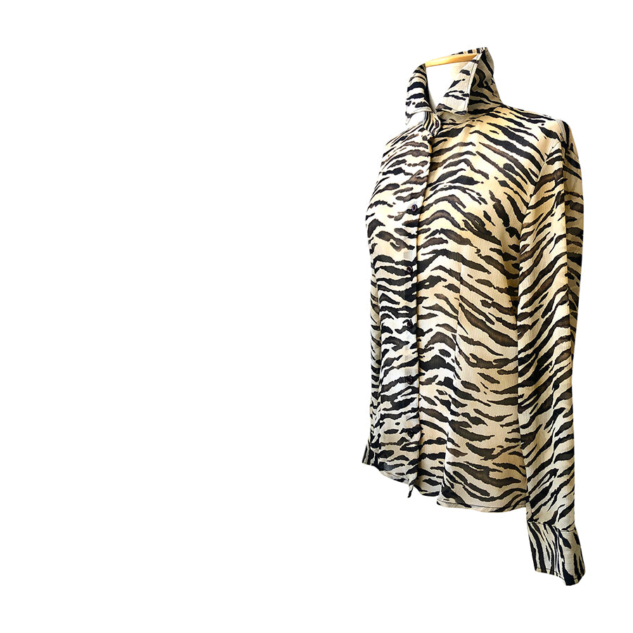 VINTAGE UNSIGNED Camicia in Viscosa