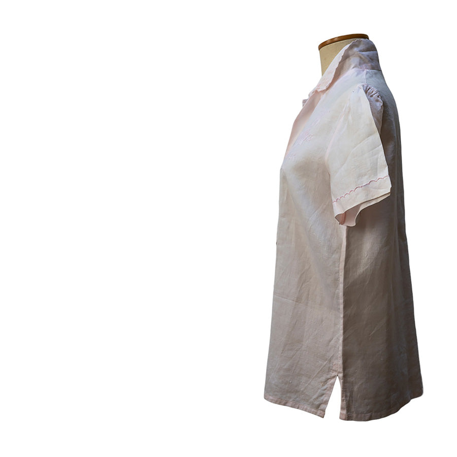 VINTAGE UNSIGNED Blusa in Lino