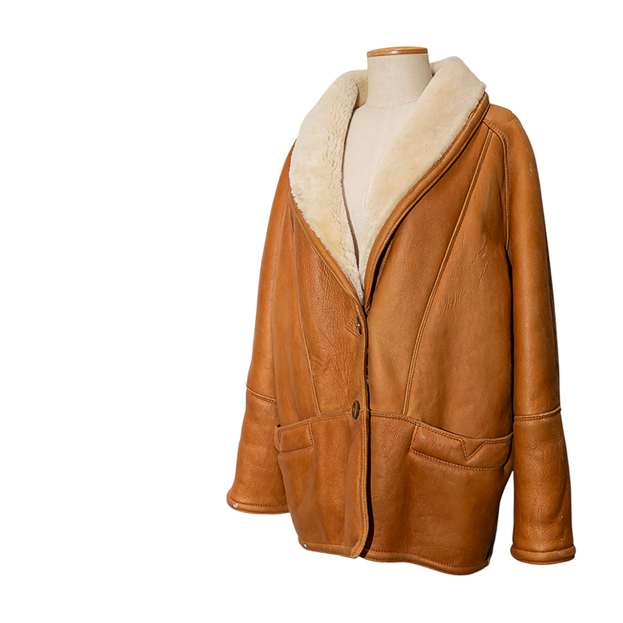VINTAGE UNSIGNED Shearling Oversize