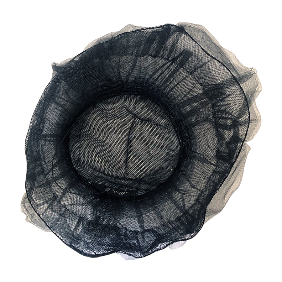 VINTAGE UNSIGNED Cappello in Tulle