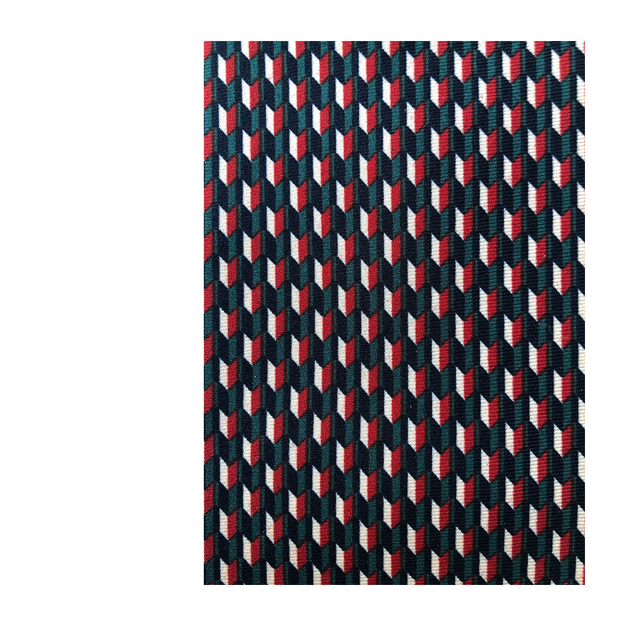 VINTAGE UNSIGNED Cravatta in Seta Pura