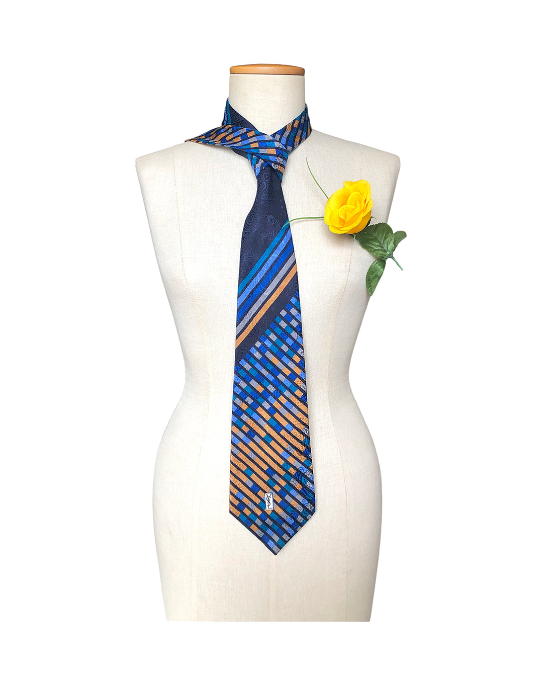 YVES SAINT LAURENT Cravatta in Seta Pura