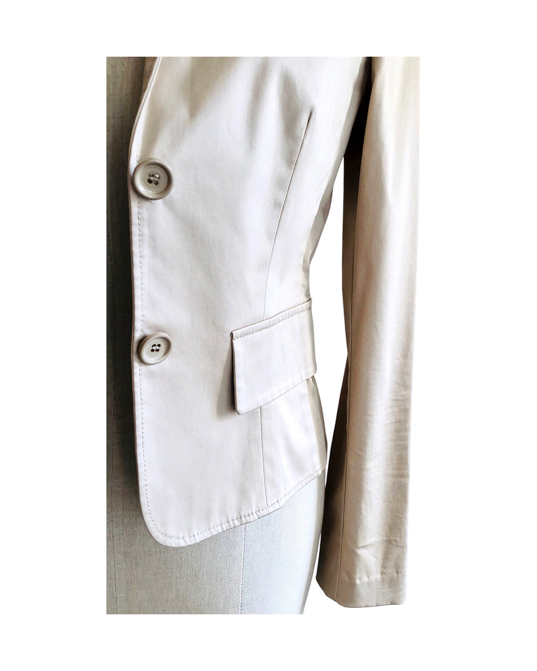 CARLA G. Blazer in Cotone e Elastan