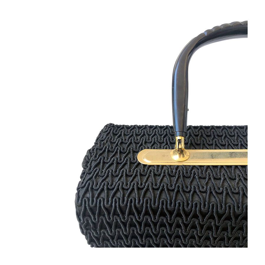 VINTAGE UNSIGNED Bauletto in Tessuto