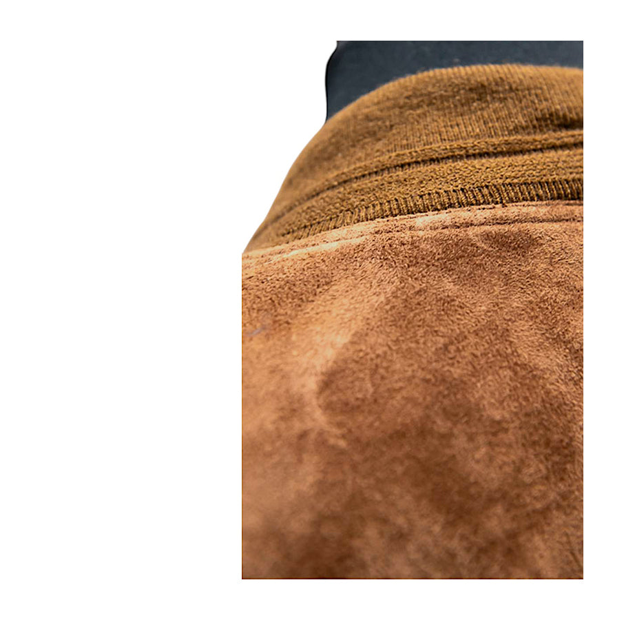 REAL LEATHER Bomber in Camoscio