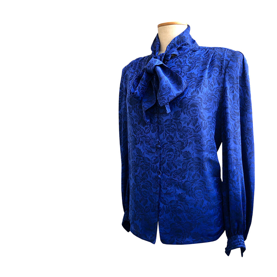 VINTAGE UNSIGNED Camicia in Seta