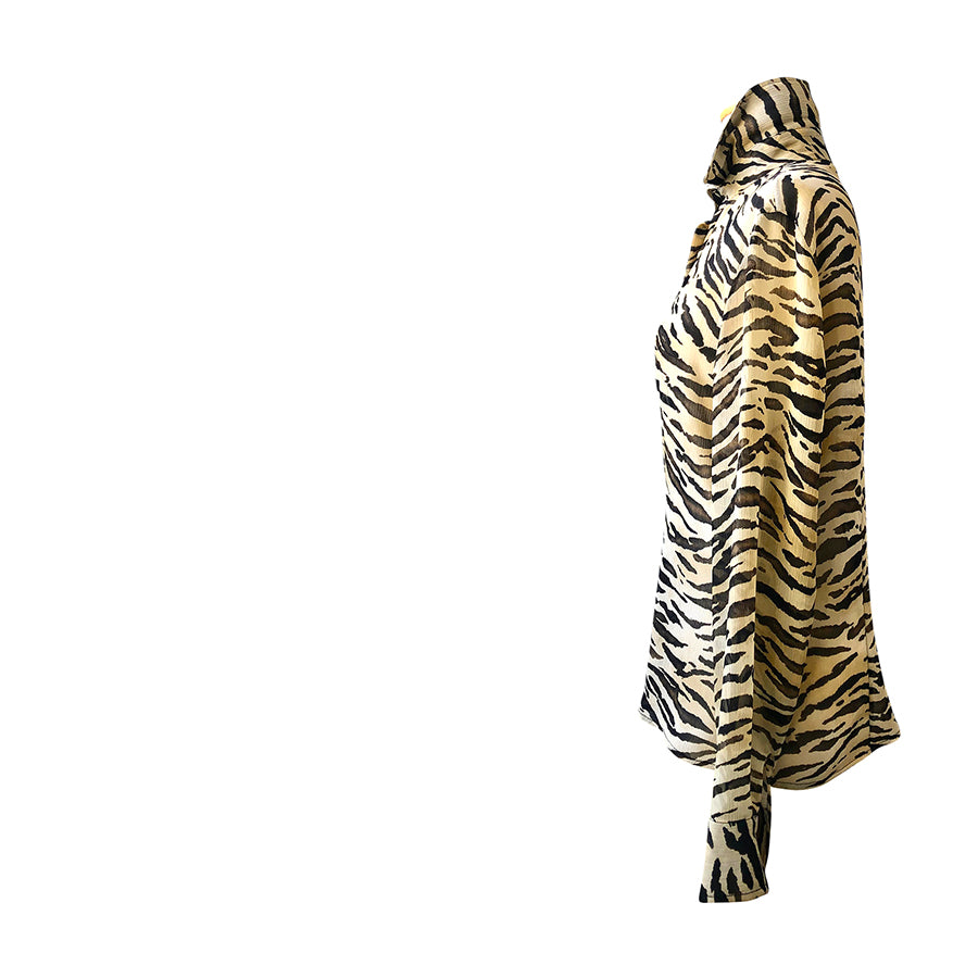 VINTAGE UNSIGNED Camicia in Viscosa