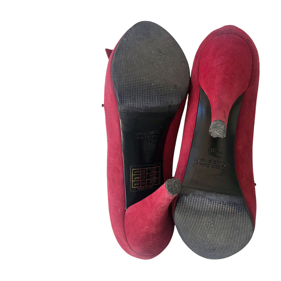 LELLA BALDI Open Toe in Camoscio