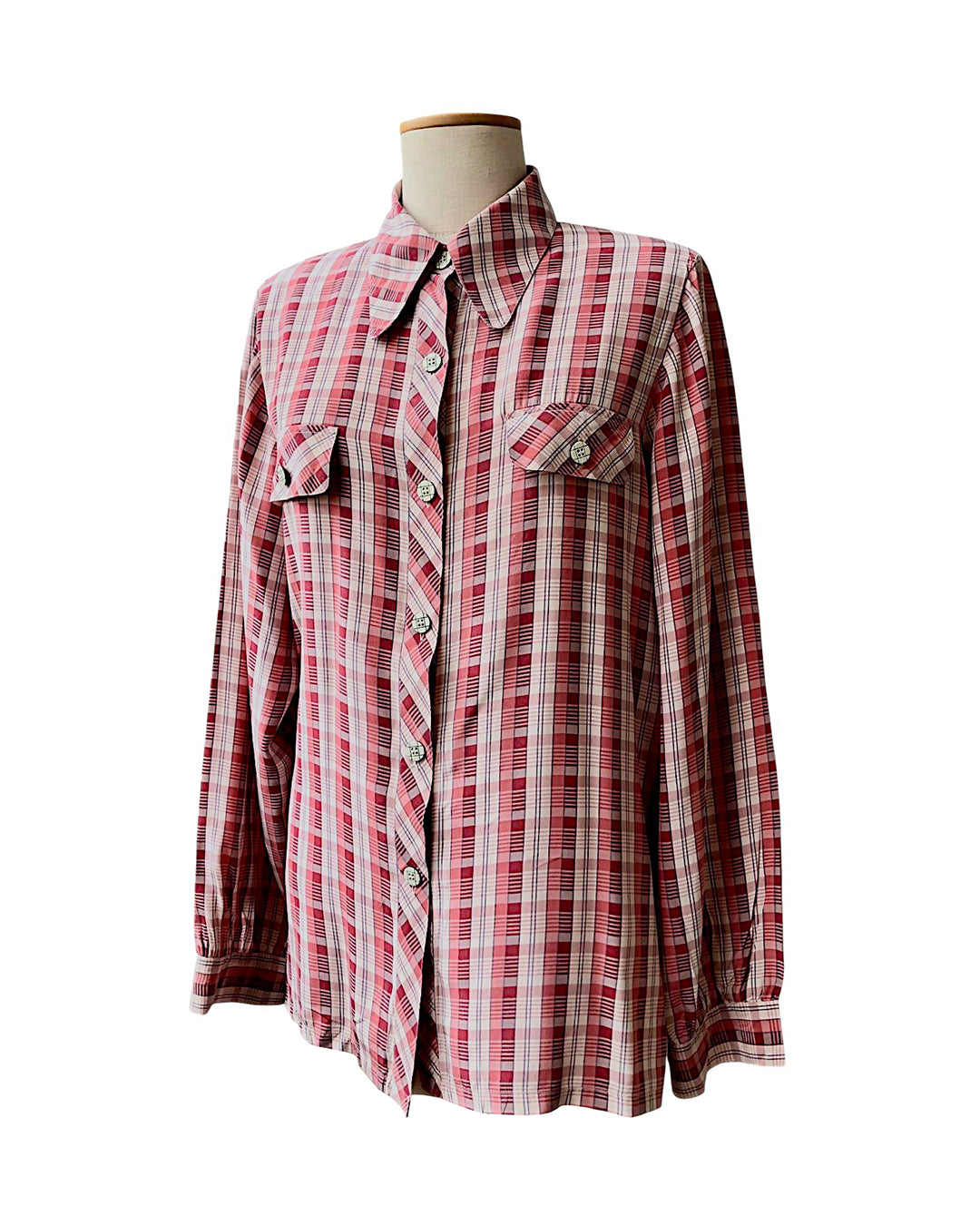 VINTAGE UNSIGNED Camicia Oversize in Seta