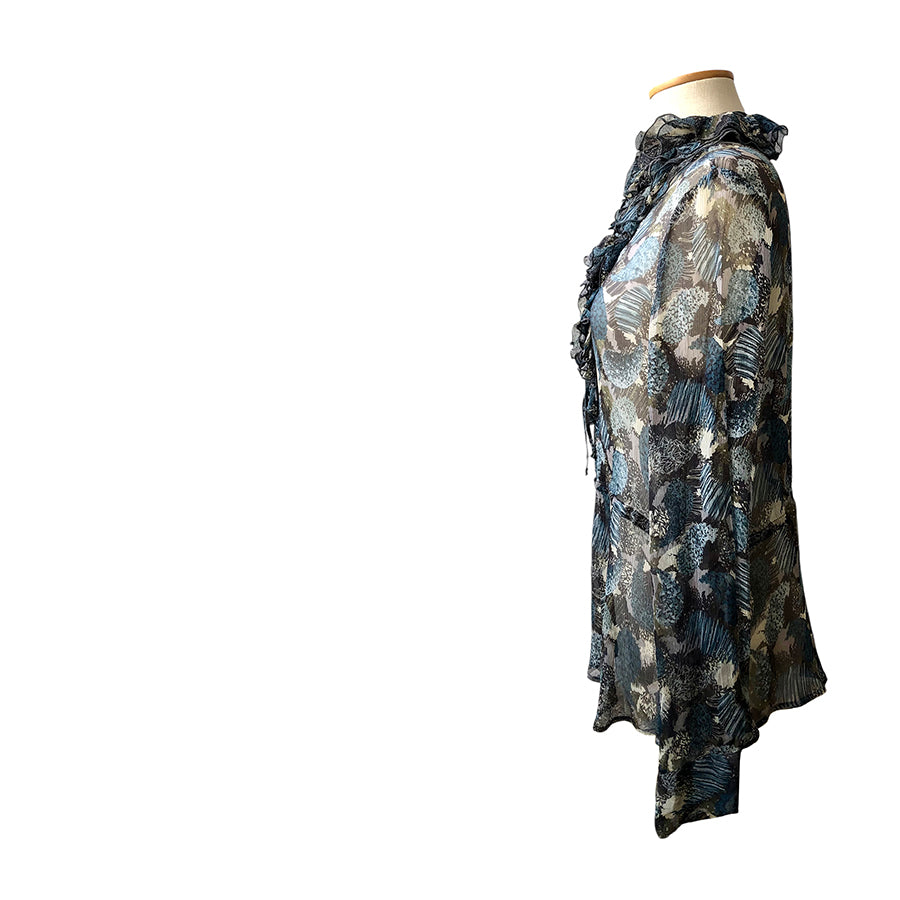 CERRUTI Blusa in Chiffon di Seta