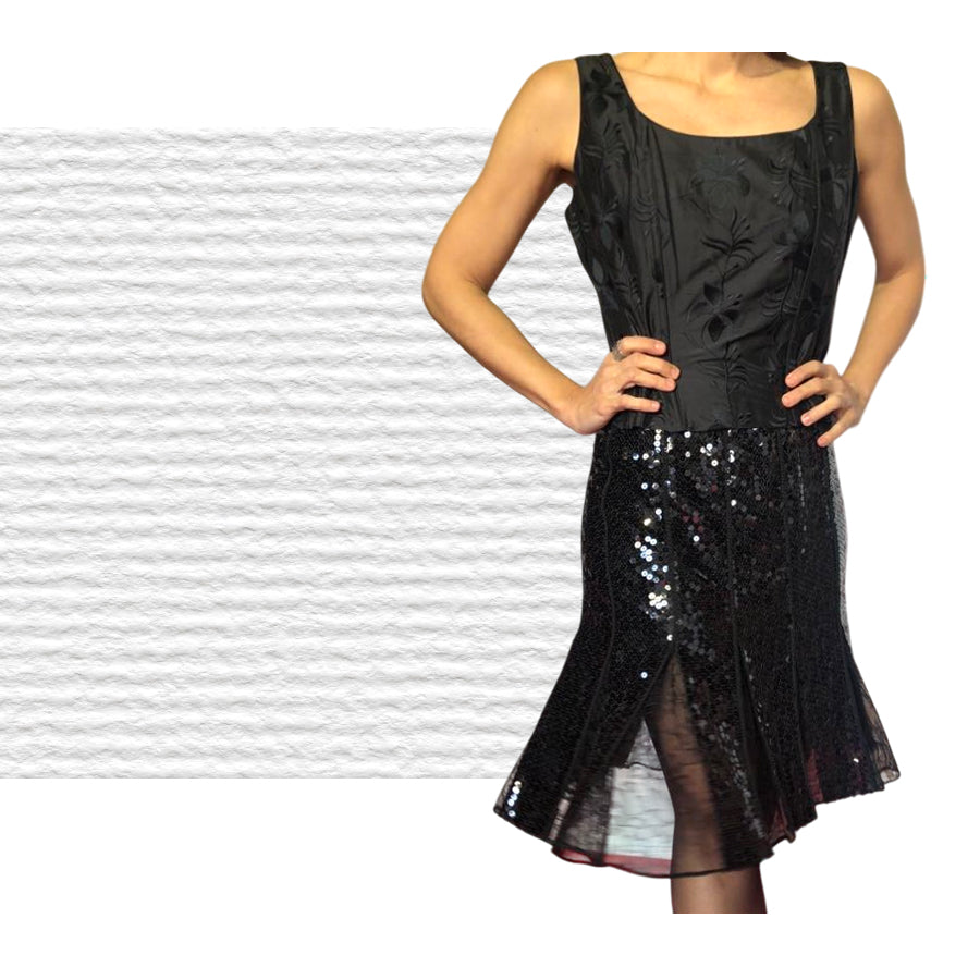 VINTAGE UNSIGNED Gonna con Paillettes